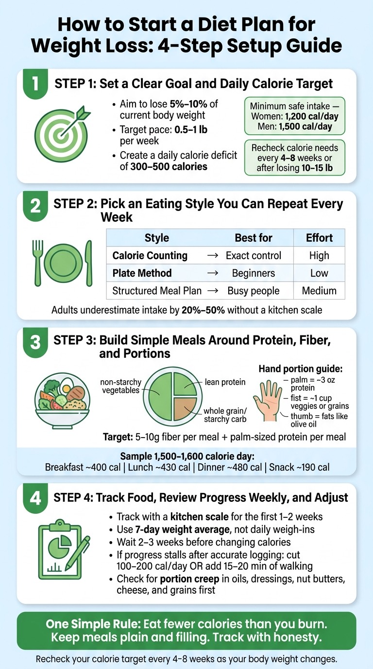 How to Start a Diet Plan for Weight Loss: 4-Step Setup Guide